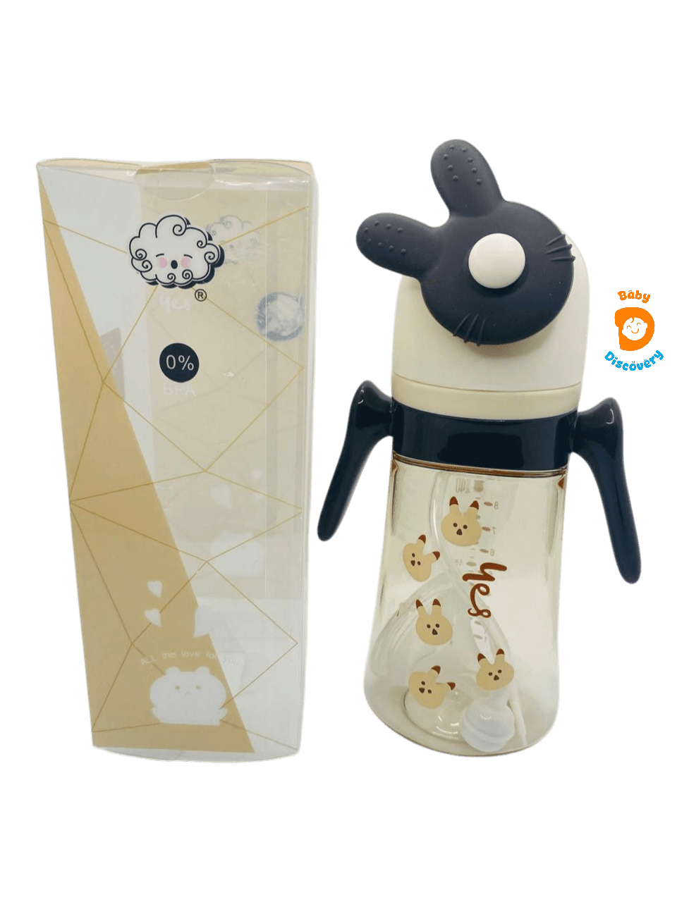YES Baby Premium 360° Rotating Interactive Character Cap 300ml (10oz) PPSU Feeder | Baby Discovery