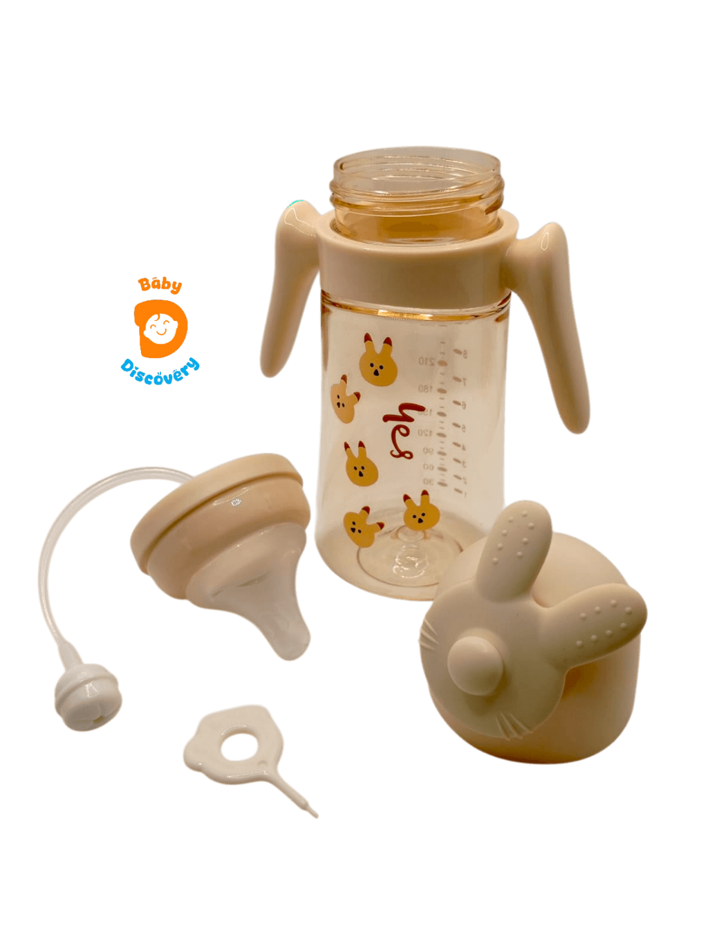 YES Baby Premium 360° Rotating Interactive Character Cap 300ml (10oz) PPSU Feeder | Baby Discovery