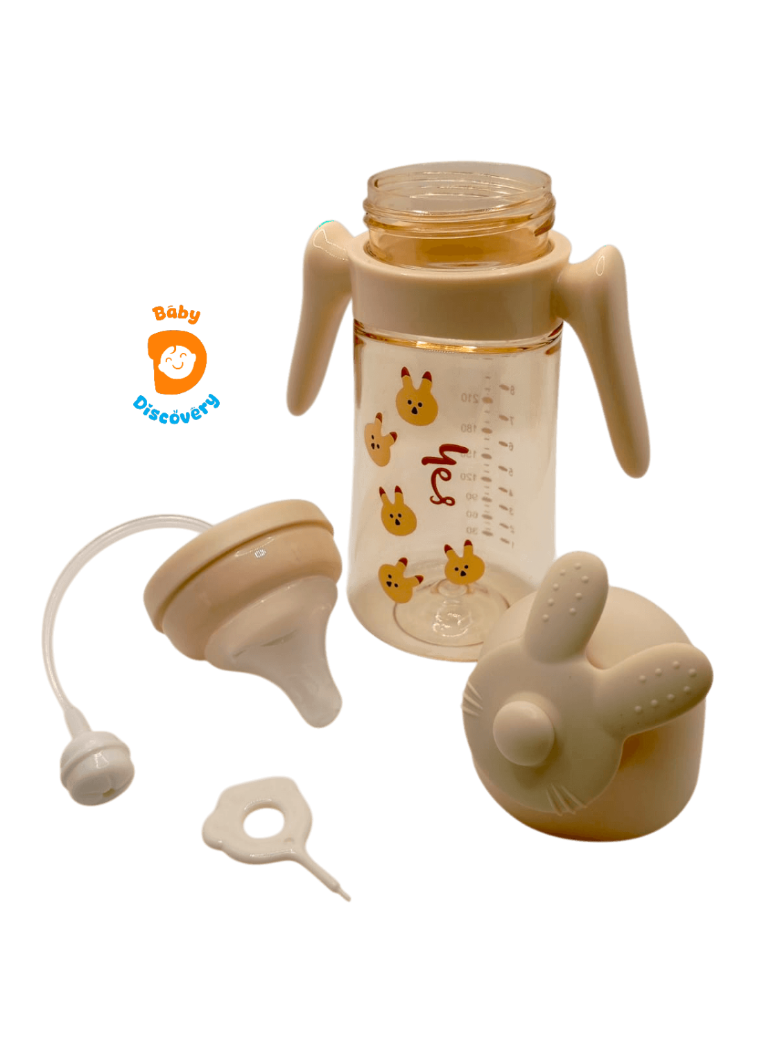 YES Baby Premium 360° Rotating Interactive Character Cap 300ml (10oz) PPSU Feeder | Baby Discovery