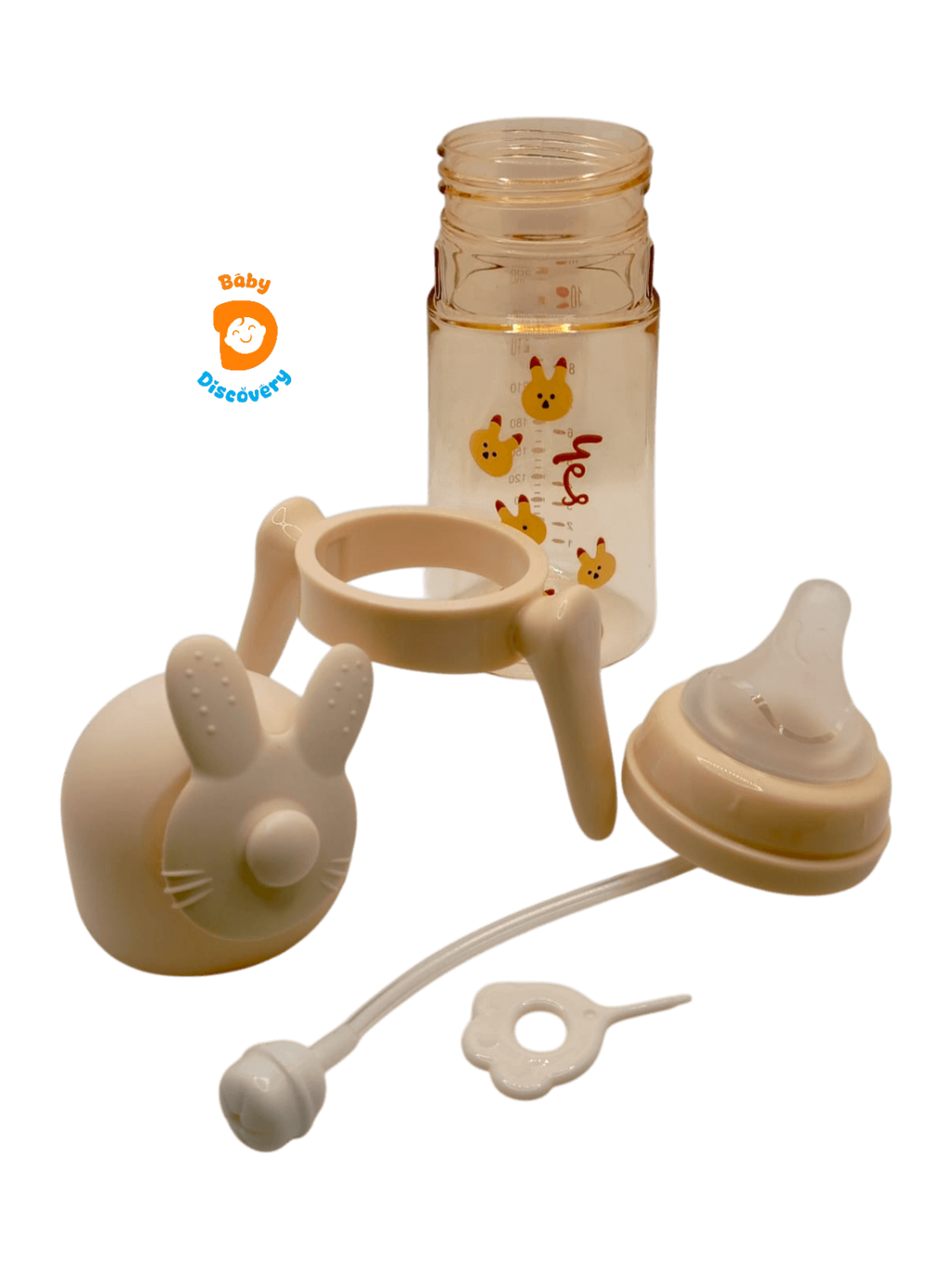 YES Baby Premium 360° Rotating Interactive Character Cap 300ml (10oz) PPSU Feeder | Baby Discovery