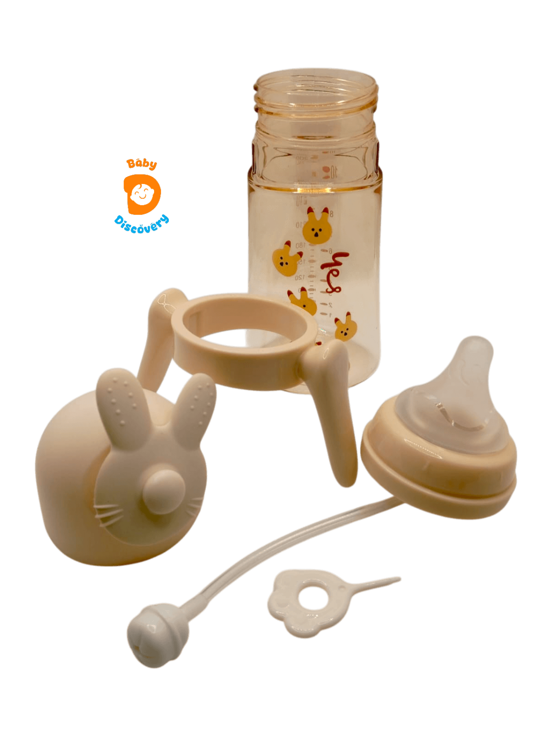 YES Baby Premium 360° Rotating Interactive Character Cap 300ml (10oz) PPSU Feeder | Baby Discovery