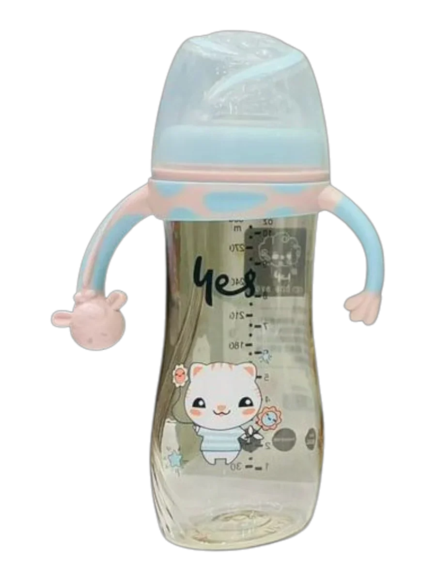 YES Baby Cat 300ml (10oz) PPSU Feeder - Blue