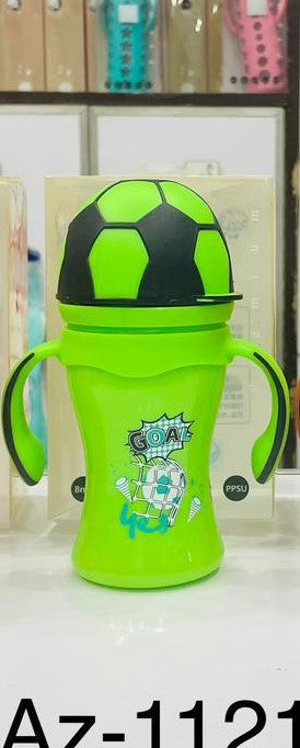 YES Baby Elite Football Theme 270ml (8oz) Plastic Feeder | Baby Discovery