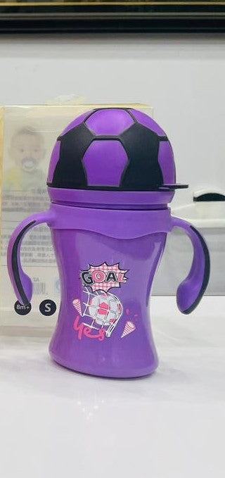 YES Baby Elite Football Theme 270ml (8oz) Plastic Feeder | Baby Discovery