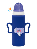 Elite Elephant Character Silicone Sleeve 240ml Glass Feeder - photo 10 of 14