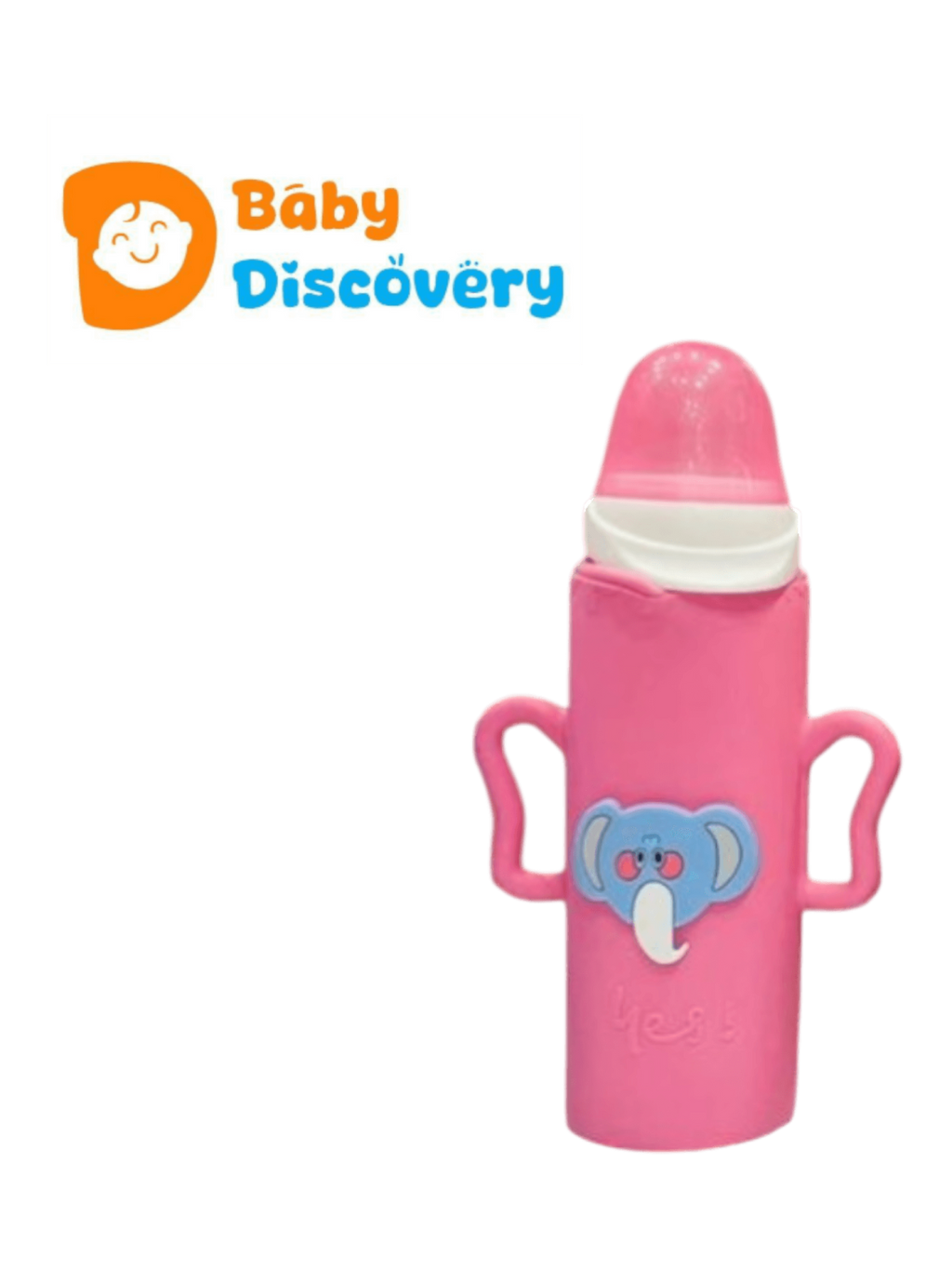 Elite Elephant Character Silicone Sleeve 240ml Glass Feeder - photo 13 of 14