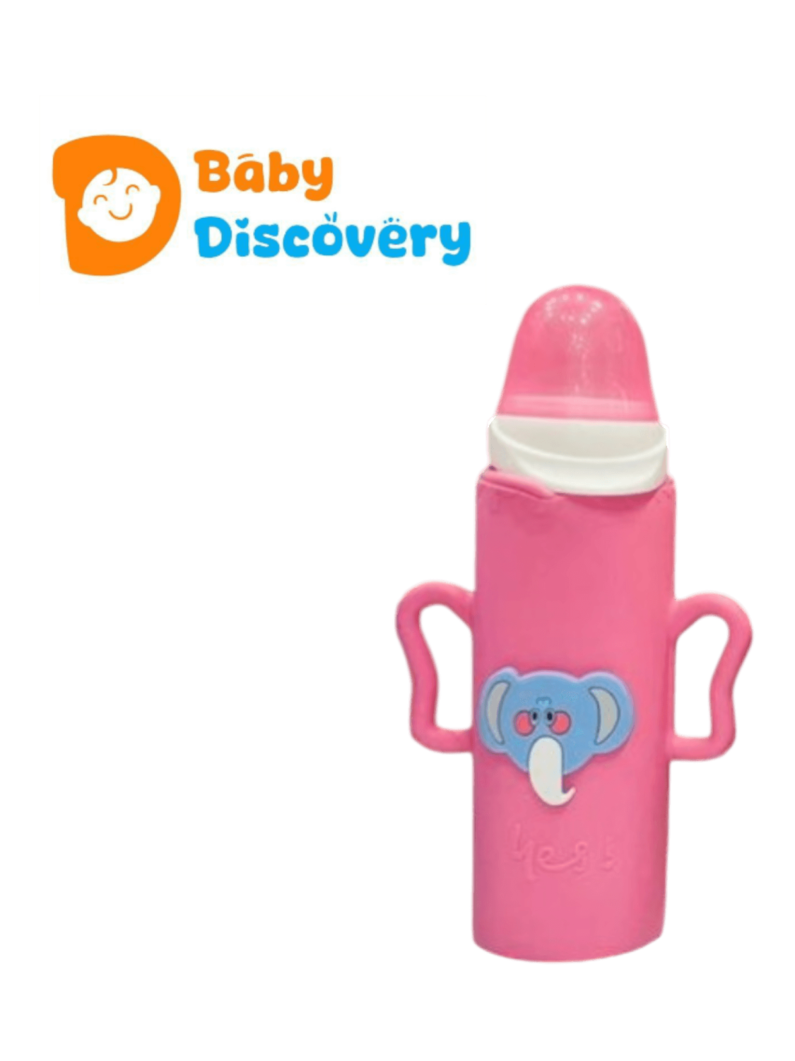 Elite Elephant Character Silicone Sleeve 240ml Glass Feeder - photo 13 of 14