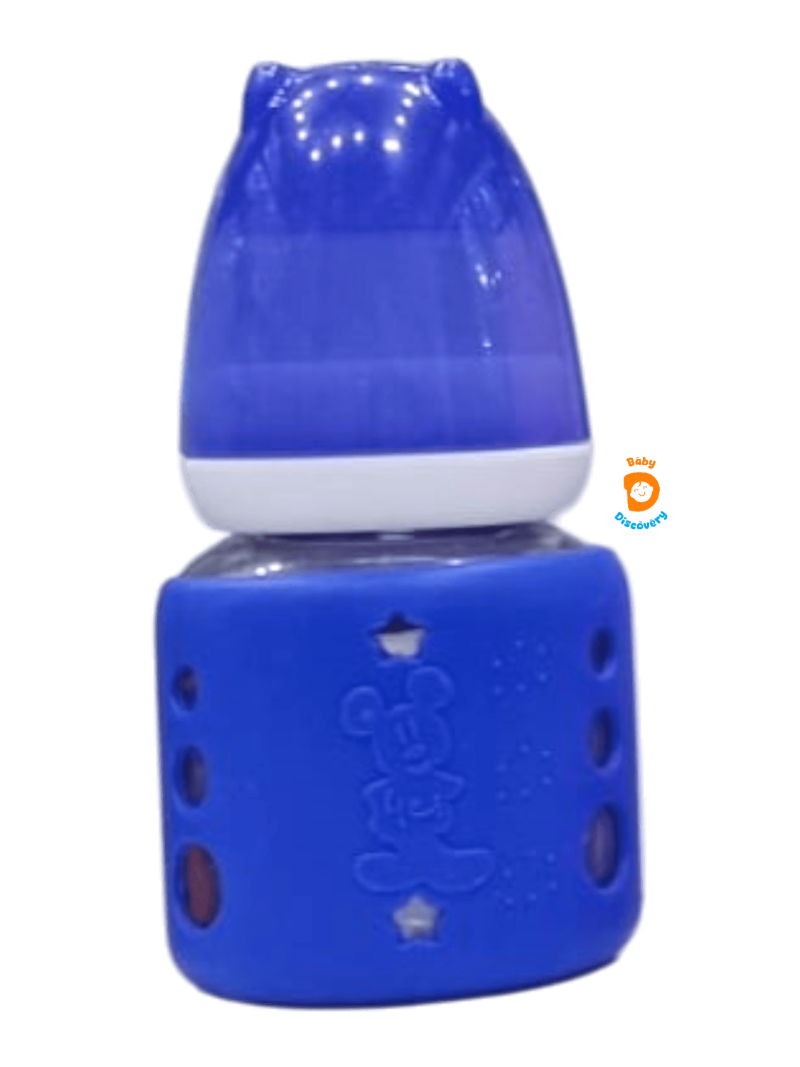 YES Baby Mickey Mouse Sleeve Cover 60ml (2oz) Glass Feeder | Baby Discovery