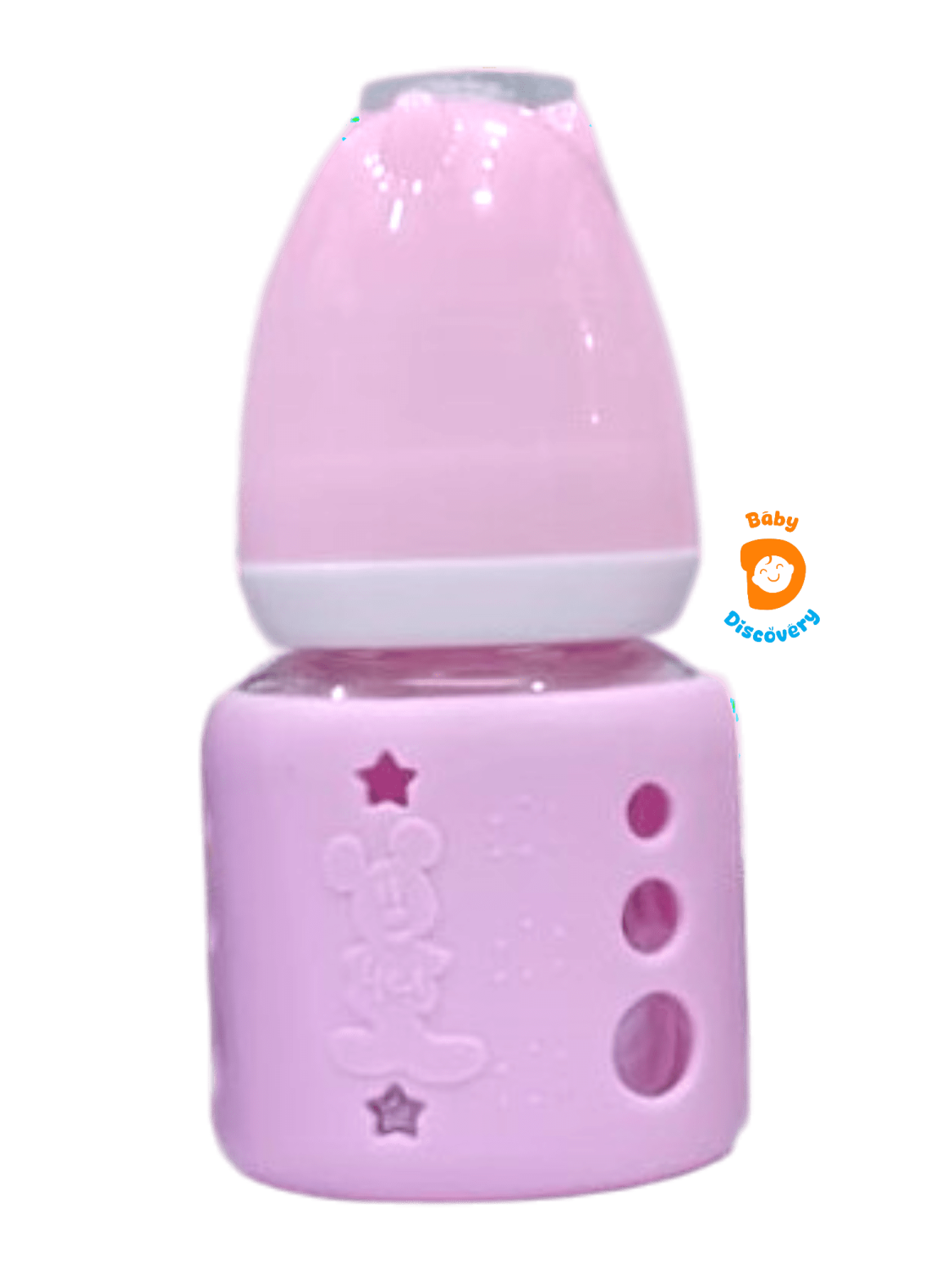 YES Baby Mickey Mouse Sleeve Cover 60ml (2oz) Glass Feeder | Baby Discovery