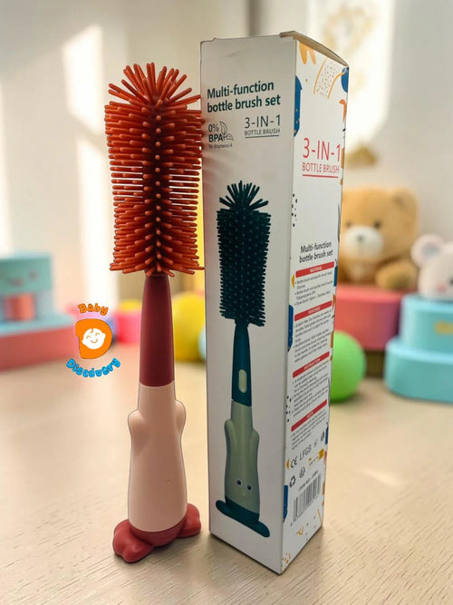 Baby Bottle Cleaning Brush - 3-in-1 Bottle, Nipple Brush | Baby Discovery