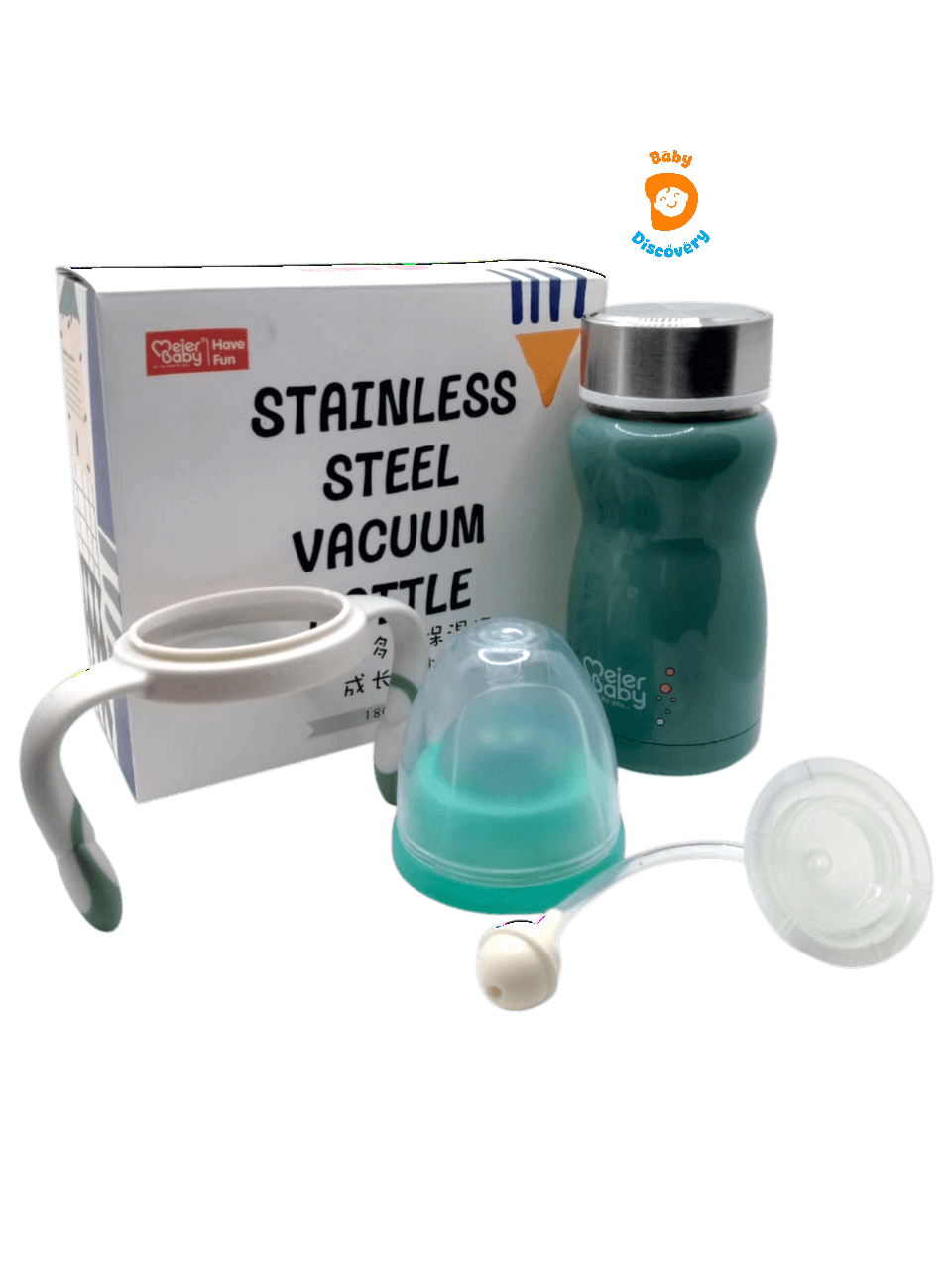 Meier Baby 2-in-1 Stainless Steel Thermal Feeder/Bottle (240ml) | Baby Discovery