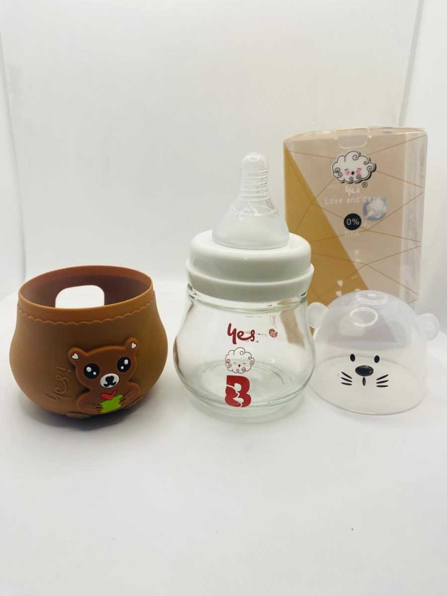 YES Baby Premium High-Borosilicate Bottle Glass Feeder 120ml (4oz) | Baby Discovery