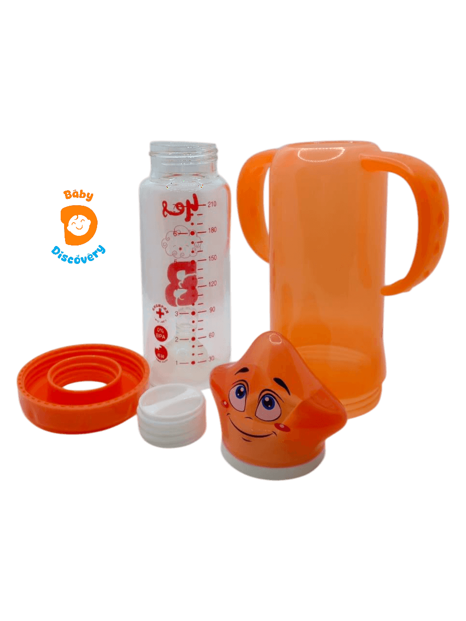 YES Baby Finest Star Cap Series 240ml (8oz) Glass Feeder | Baby Discovery
