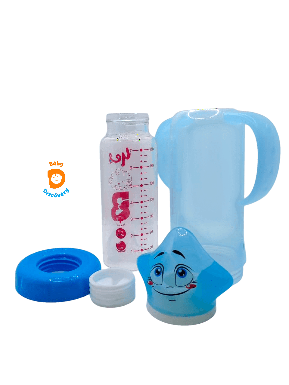 YES Baby Finest Star Cap Series 240ml (8oz) Glass Feeder | Baby Discovery
