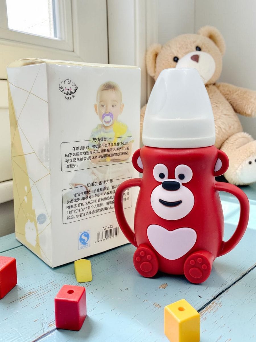YES Baby Premium Monkey Shape 240ml (8oz) Glass Bottle | Baby Discovery