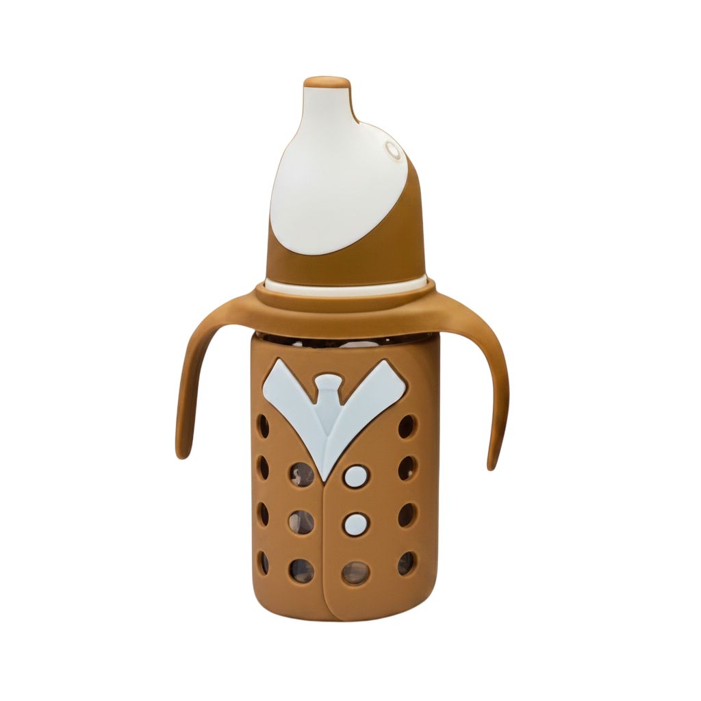 YES Baby Penguin Shape 120ml (4oz) Glass Feeder | Baby Discovery