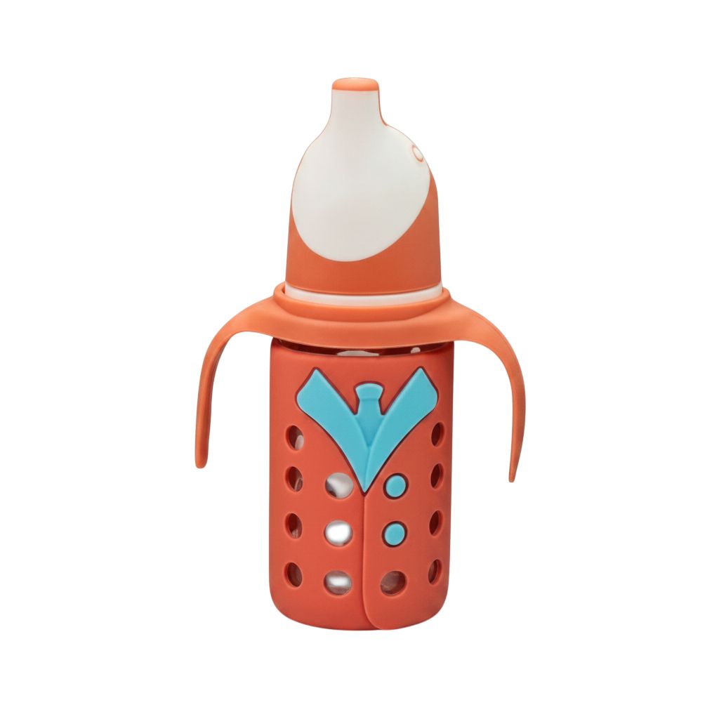 YES Baby Penguin Shape 120ml (4oz) Glass Feeder | Baby Discovery