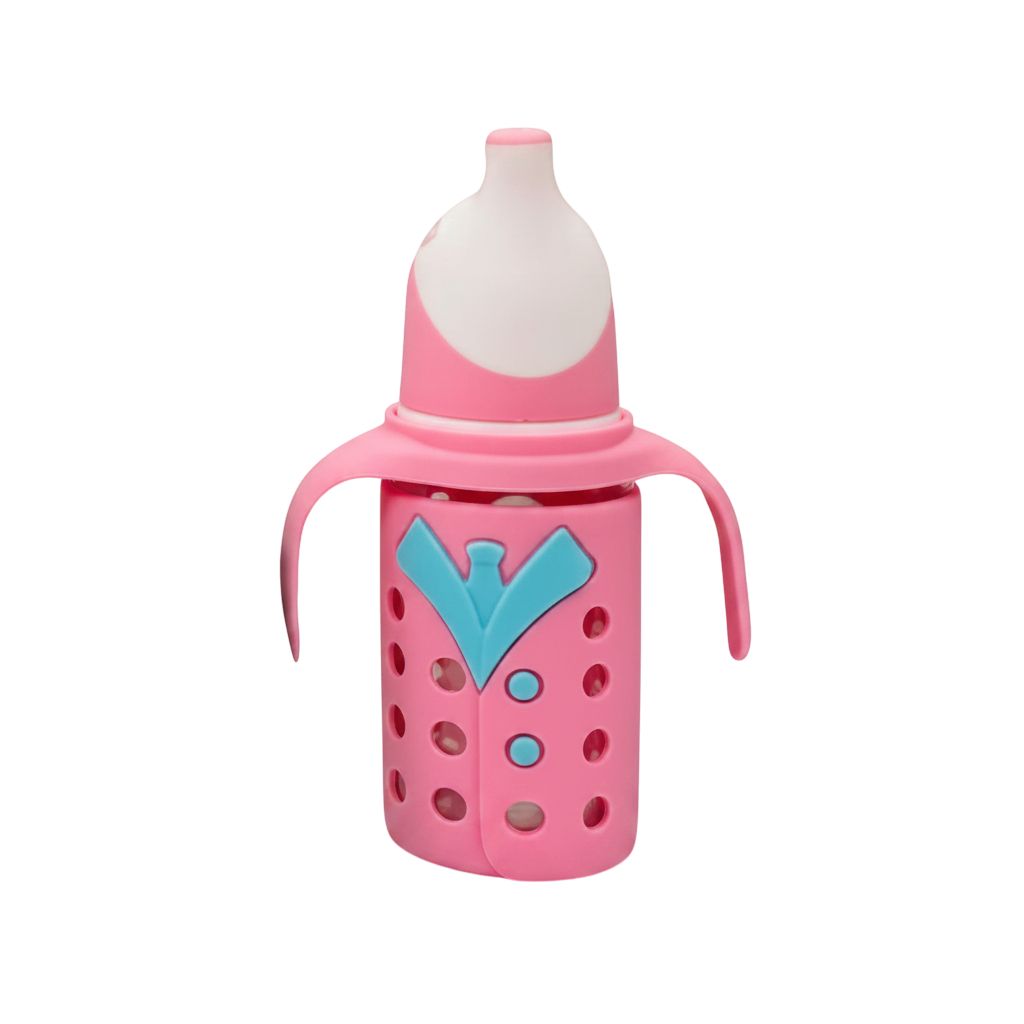 YES Baby Penguin Shape 120ml (4oz) Glass Feeder | Baby Discovery