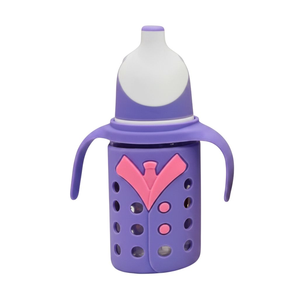 YES Baby Penguin Shape 120ml (4oz) Glass Feeder | Baby Discovery