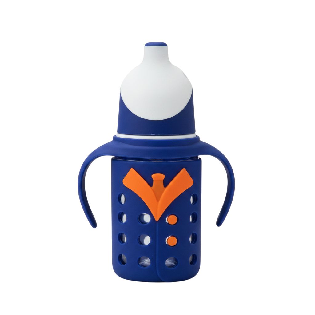 YES Baby Penguin Shape 120ml (4oz) Glass Feeder | Baby Discovery