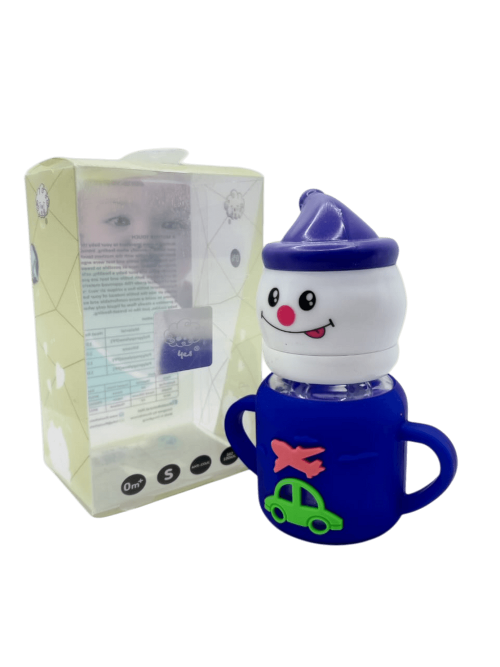 YES Baby Signature Clown Cap 70ml (2oz) Glass Feeder | Baby Discovery