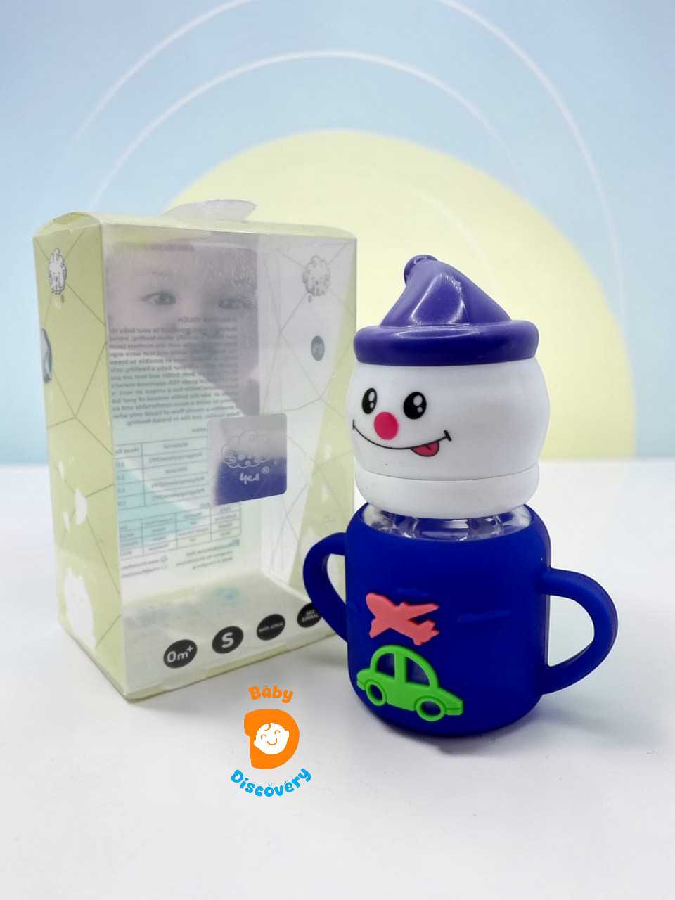YES Baby Signature Clown Cap 70ml (2oz) Glass Feeder | Baby Discovery