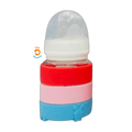 YES Baby Signature Color Stripes Newborn Glass Feeder 60ml (2oz) | Baby Discovery