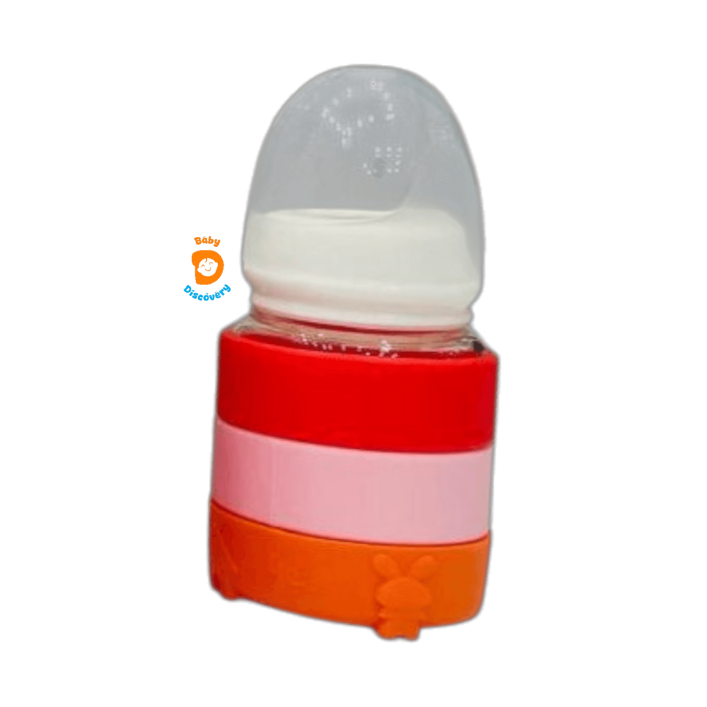 YES Baby Signature Color Stripes Newborn Glass Feeder 60ml (2oz) | Baby Discovery