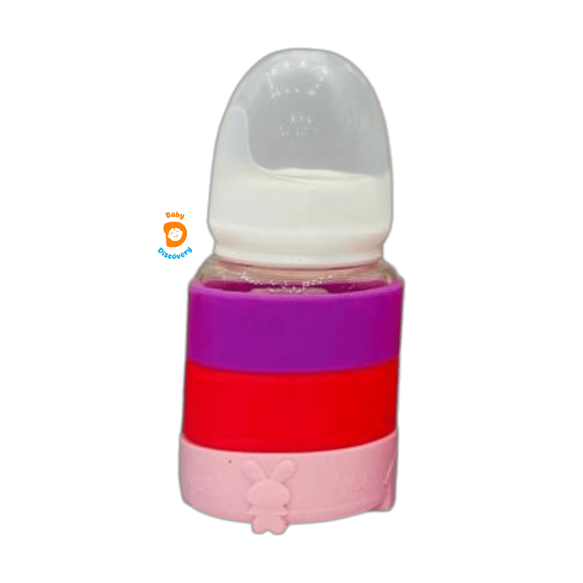 YES Baby Signature Color Stripes Newborn Glass Feeder 60ml (2oz) | Baby Discovery