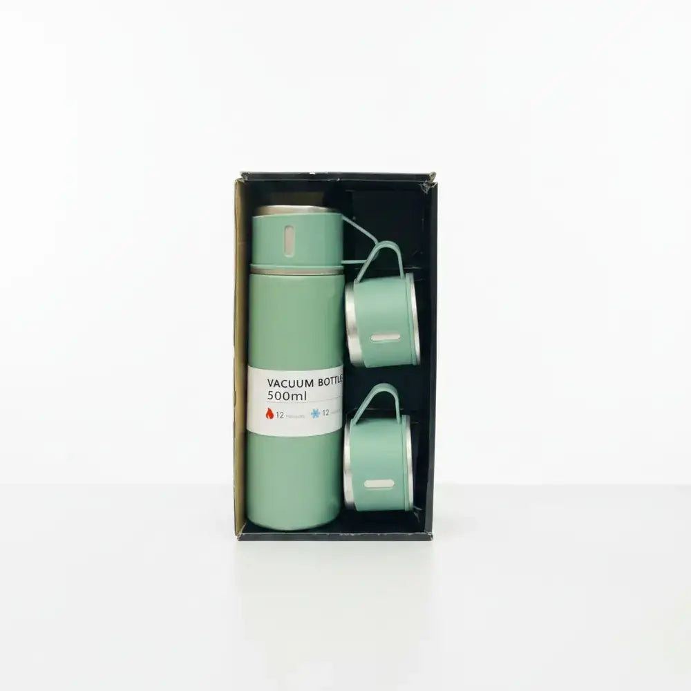 Stainless Steel Bottle – Thermos with 3 Cups | Hot & Cold | Baby Discovery
