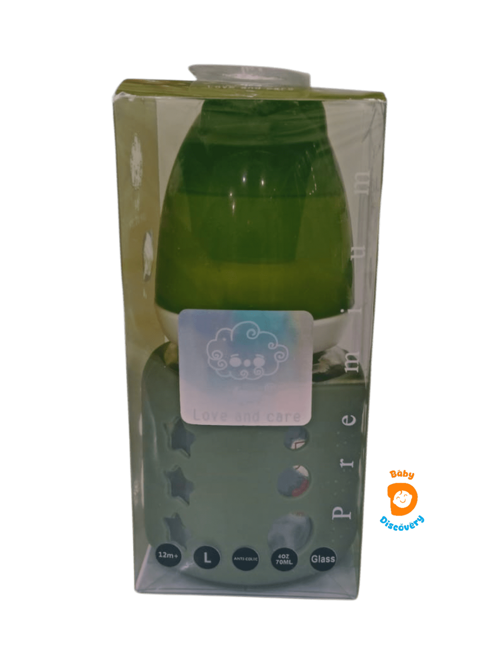 YES Baby Mickey Mouse Sleeve Cover 60ml (2oz) Glass Feeder | Baby Discovery