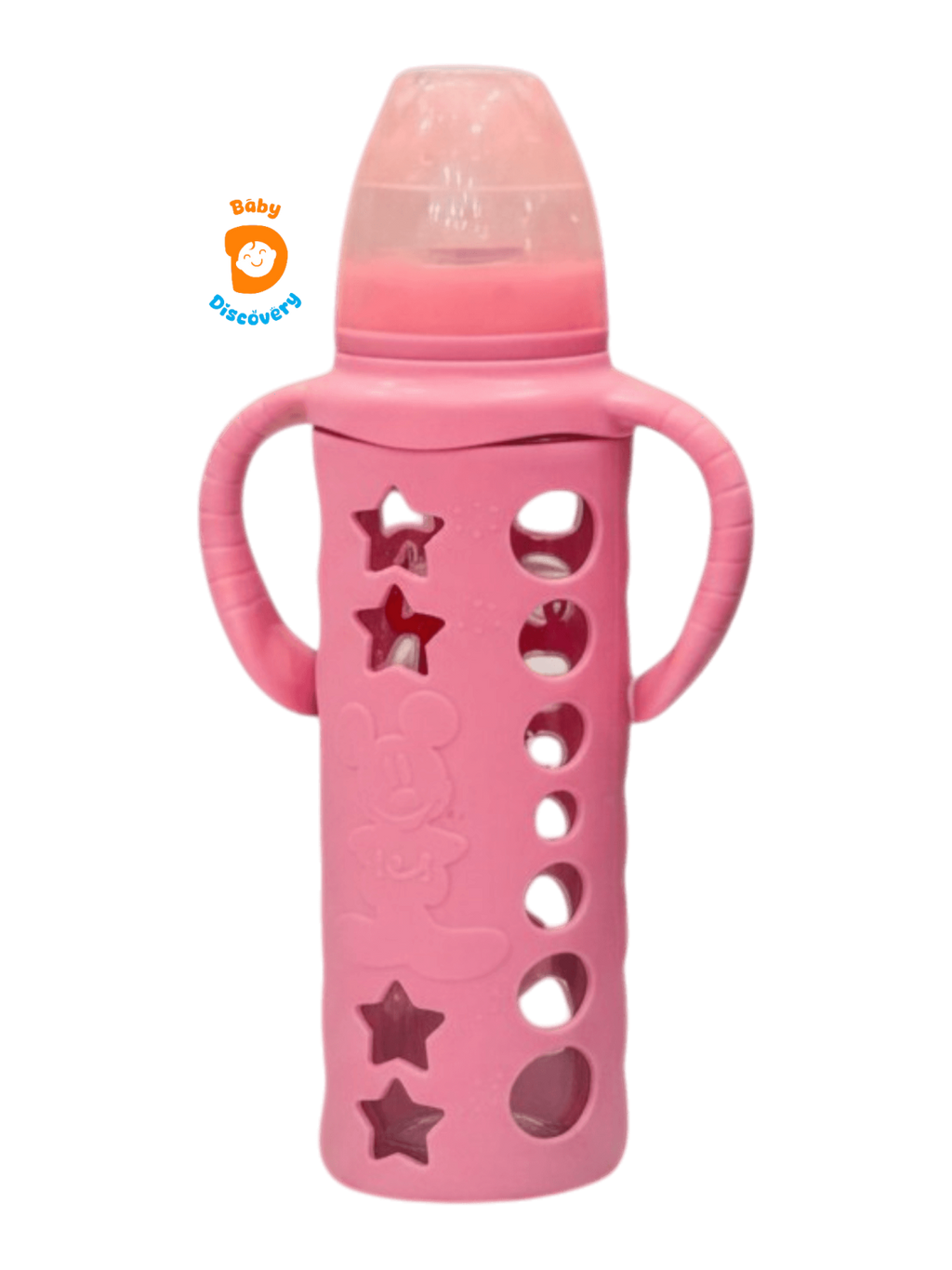 YES Baby Micky Mouse 240ml (8oz) Glass Feeder | Baby Discovery