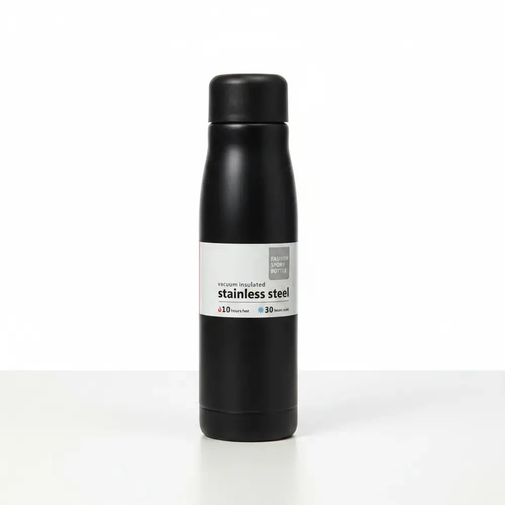 Stainless Steel Vacuum Sport Bottle - Insulated Water Bottle | Keeps Drinks Hot & Cold | Leak-Proof | Baby Discovery
