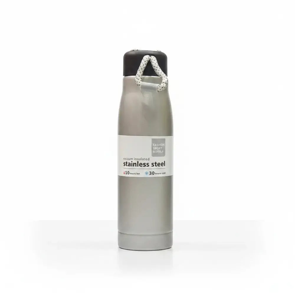 Stainless Steel Vacuum Sport Bottle - Insulated Water Bottle | Keeps Drinks Hot & Cold | Leak-Proof | Baby Discovery