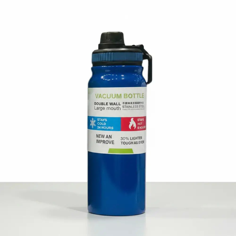 Vacuum Sports Bottle - Double-Wall Stainless Steel Water Bottle | Keeps Drinks Hot & Cold | Baby Discovery