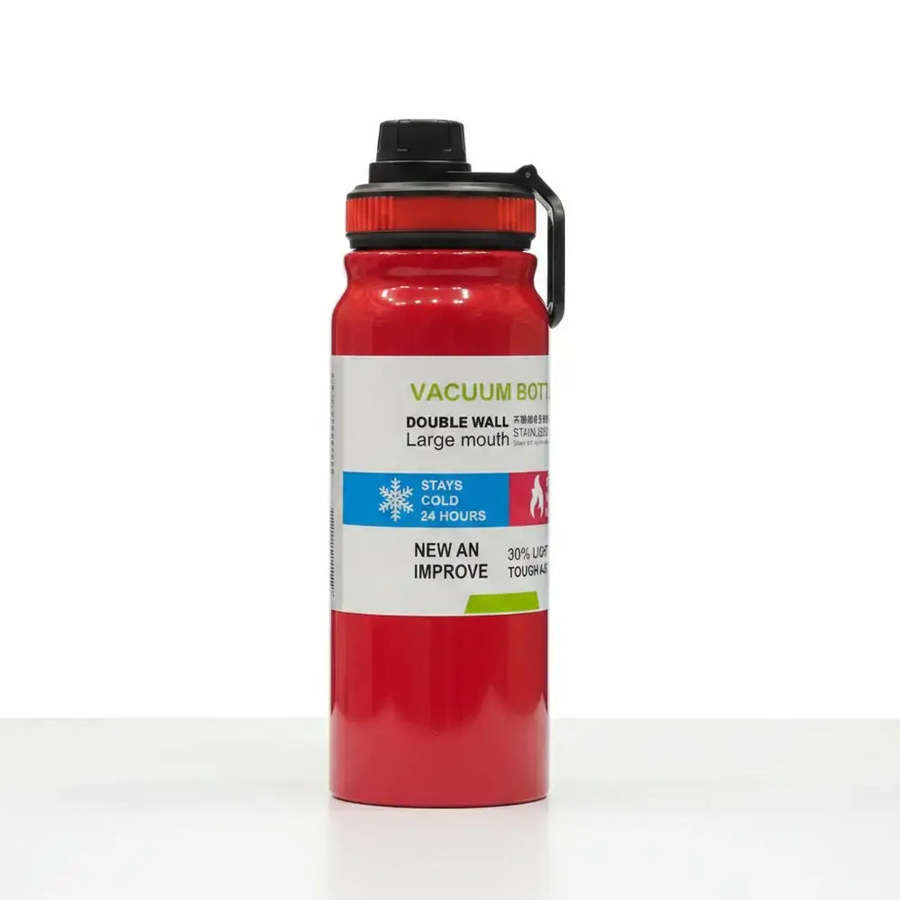 Vacuum Sports Bottle - Double-Wall Stainless Steel Water Bottle | Keeps Drinks Hot & Cold | Baby Discovery
