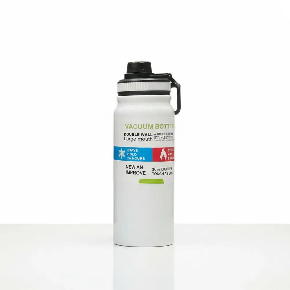 Vacuum Sports Bottle - Double-Wall Stainless Steel Water Bottle | Keeps Drinks Hot & Cold | Baby Discovery