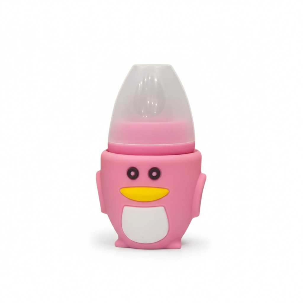 YES Baby Elite Penguin Shape 120ml (4oz) Glass Feeder | Baby Discovery