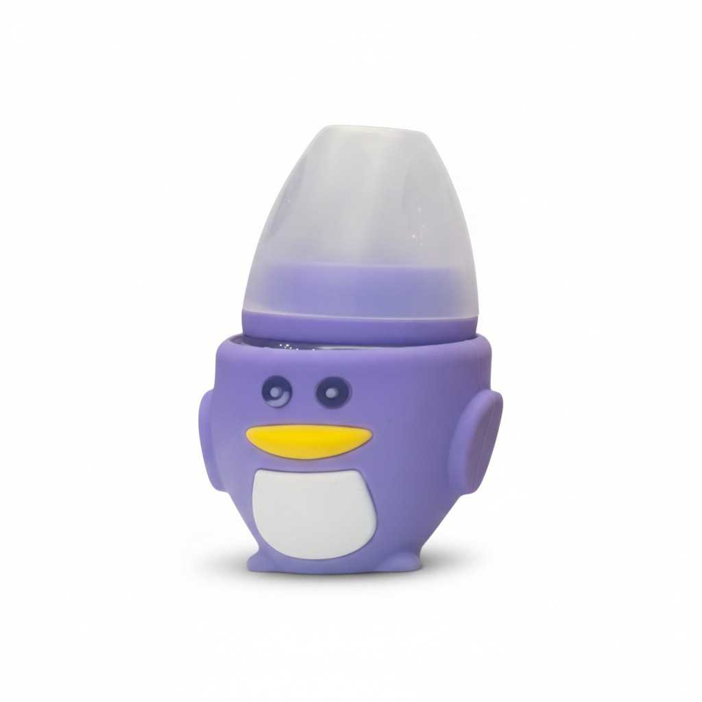 YES Baby Elite Penguin Shape 120ml (4oz) Glass Feeder | Baby Discovery