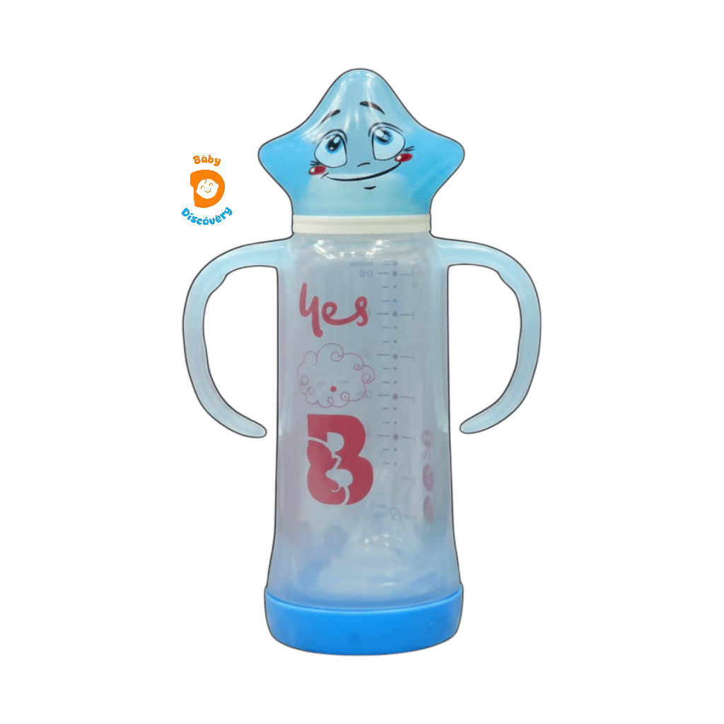 YES Baby Finest Star Cap Series 240ml (8oz) Glass Feeder | Baby Discovery