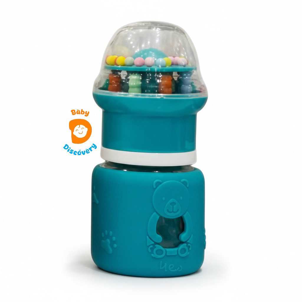 Premium Teddy Bear 60ml Glass Feeder & Rattle Cup - photo 10 of 10