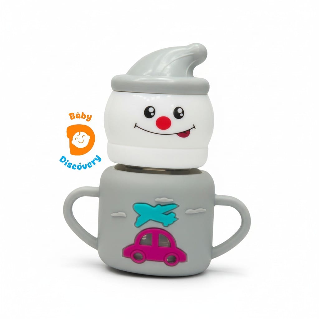 YES Baby Signature Clown Cap 70ml (2oz) Glass Feeder | Baby Discovery
