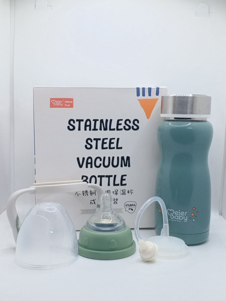 Meier Baby 2-in-1 Stainless Steel Thermal Feeder/Bottle (240ml) | Baby Discovery