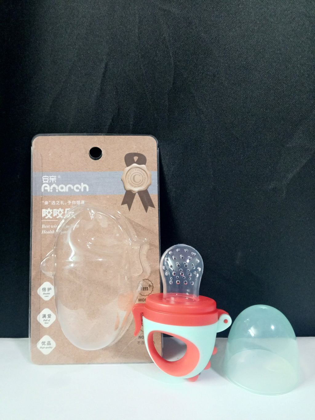 Baby Silicone Pacifier & Soother – Orthodontic Nipple with Handle & Hygiene Cap (BPA-Free) | Baby Discovery