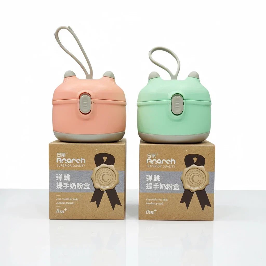 Portable Baby Milk Powder Dispenser Box – 110ml, 0% BPA (Pop-up Handle) | Baby Discovery