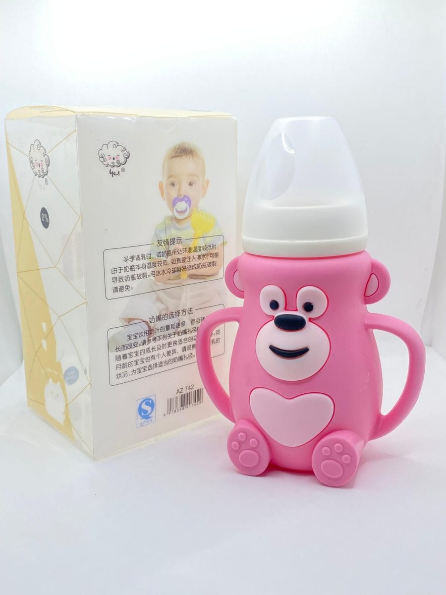 YES Baby Premium Monkey Shape 240ml (8oz) Glass Bottle | Baby Discovery