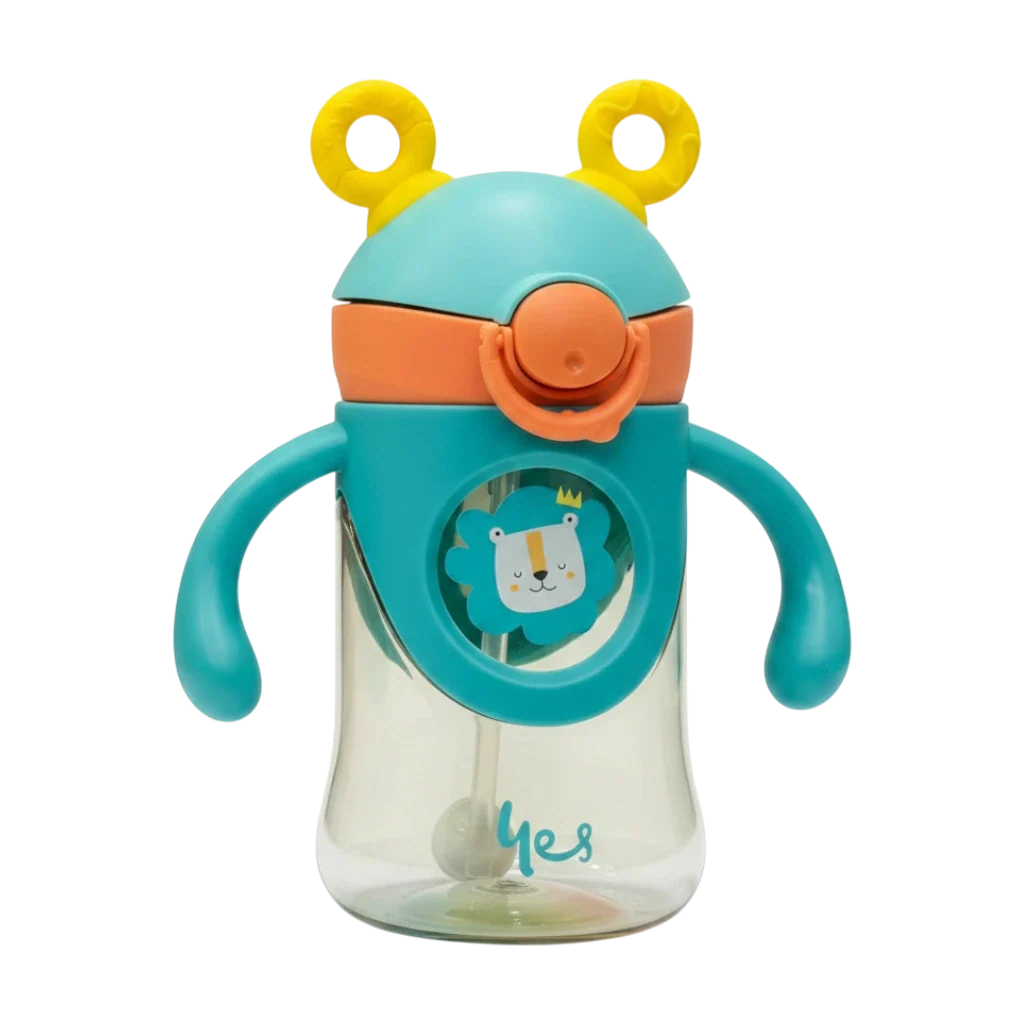 YES Bounce Cup – 300ml Baby Straw Sipper with Pop-Up Straw & Silicone Handles (BPA-Free) | Baby Discovery
