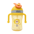 LOVENNE Baby Straw Sipper Cup 300ml – Pop-Up Straw with Weighted Straw & Soft Handles (BPA-Free) | Baby Discovery