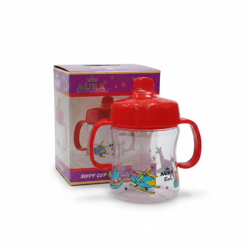 AURA Baby Training Sipper Cup 250ml (C-90) - Red