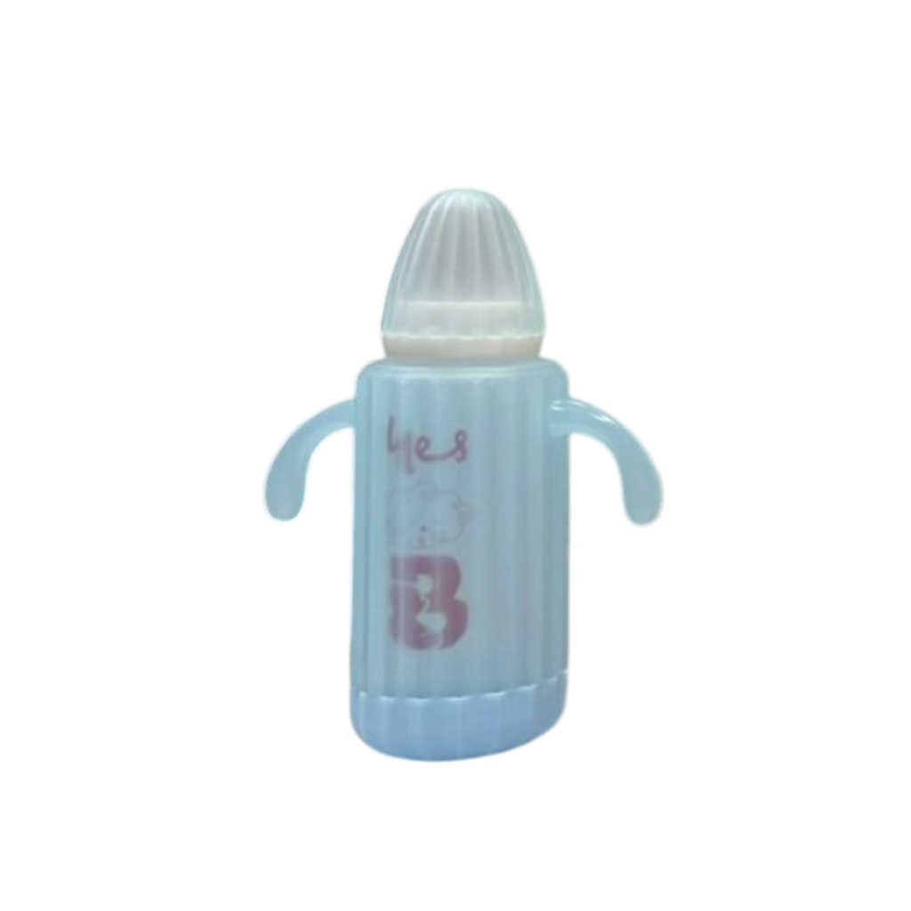 YES Baby Elegant Glass Feeder with Plastic Cover 240ml (8oz) | Baby Discovery